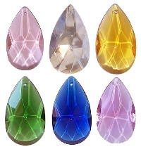 50mm crystal teardrop pendants