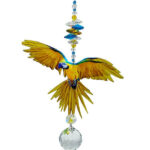 macaw suncatcher blue yellow