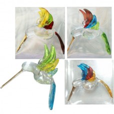 large glass hummingbird pendants