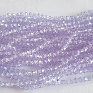 4mm Crystal Bicone Beads - 8grams - lilac