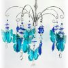 blue butterfly crystal suncatcher chandelier