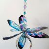 dragonfly suncatcher blue lilac