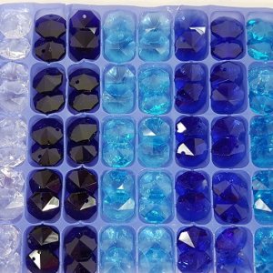 14mm octagon tray blue pack
