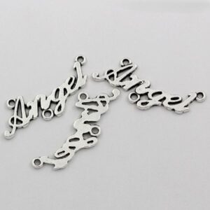 Angel Charm with letters