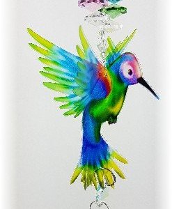 rainbow hummingbird crystal suncatcher gnc2