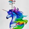 rainbow unicorn crystal suncatcher