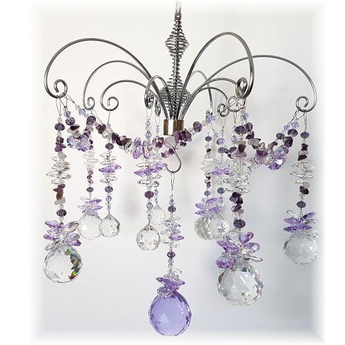 amethyst suncatcher chandelier