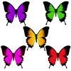 butterfly film cut out wings 15c