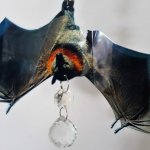 crystal suncatcher bat #1