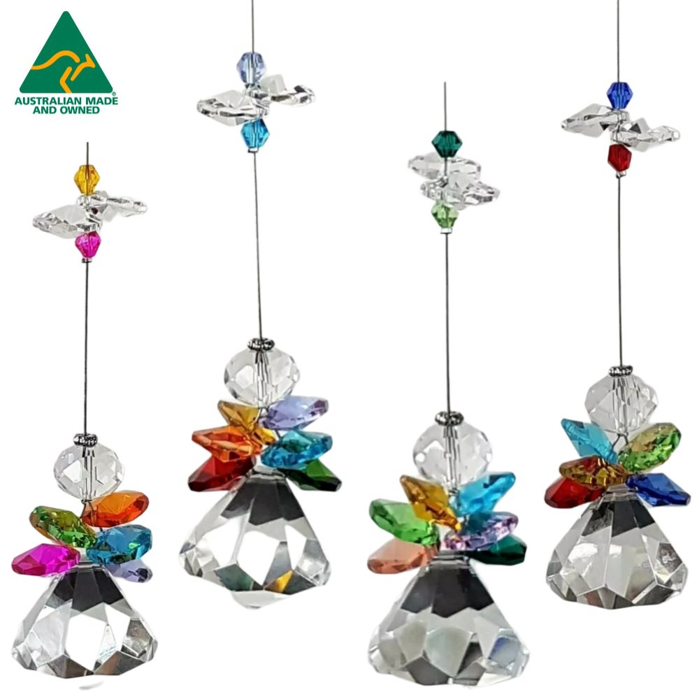 rainbow angel suncatcher