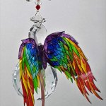 chakra angel crystal suncatcher #3