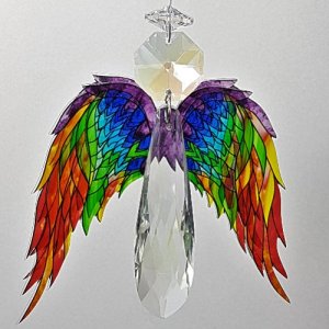 chakra angel crystal suncatcher #2