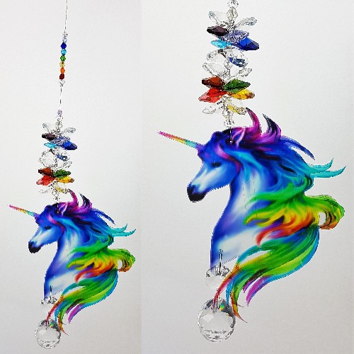 rainbow unicorn suncatcher #2