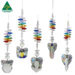 rainbow angel suncatcher set of 5