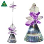 diamond ball angel suncatcher lavender