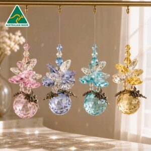 Fairy ball crystal suncatchers in assorted colours