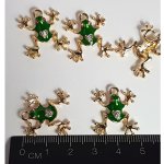small rhinestone frog charms 2
