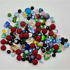 Glass Foil Beads Pk2 300x300