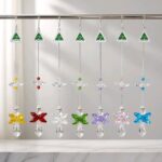 Mini Angel Crystal Suncatcher with 20mm teardrop crystal for car mirror handmade in Australia