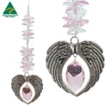 large angel wing suncatcher mum pendant