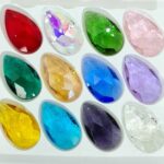 38mm teardrop crystals 12 colors