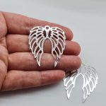 Filigree Angel Wing pack of 2 F06. Angel wing charms and pendants.