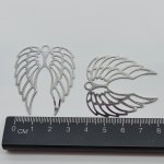 Filigree Angel Wing pack of 2 F06. Angel wing charms and pendants.