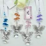 petite silver butterfly suncatchers