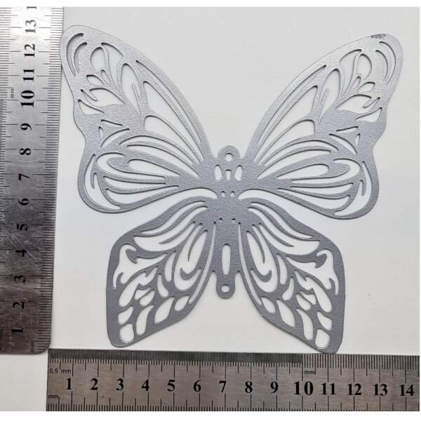 Large hanging frame butterfly size