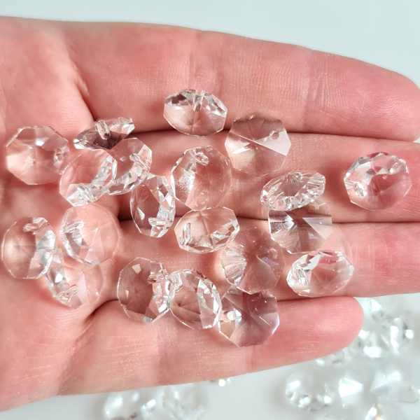 12mm clear octagons