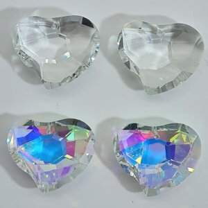 twist heart crystals