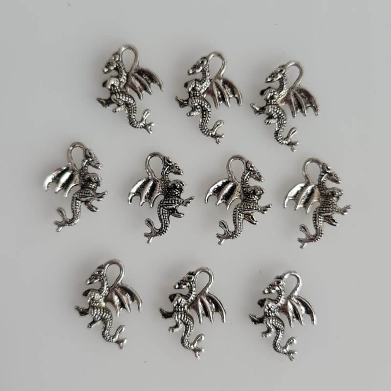 small 20mm dragon charms pack of 10 small 20mm dragon charms pack of 10