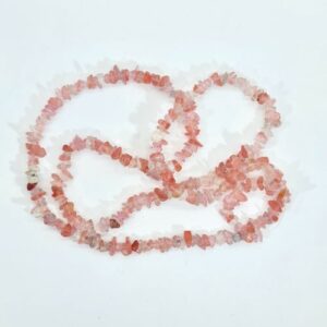 cherry quartz chip beads
