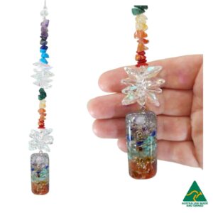 orgonite crystal suncatcher