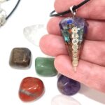 Orgonite pendant tumblestone set -3