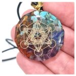 Orgonite pendant tumblestone gift set -2