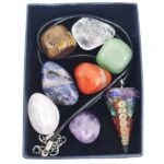 Orgonite pendant tumblestone giftbox set -3