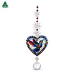 colorful hummingbird crystal suncatcher gift