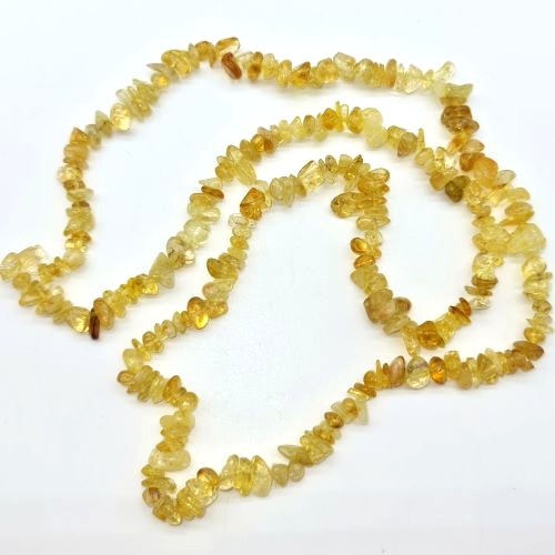 citrine gemchip beads 80cm