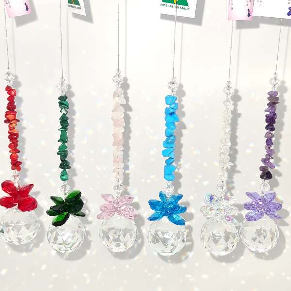 gemstone crystal ball suncatchers 2