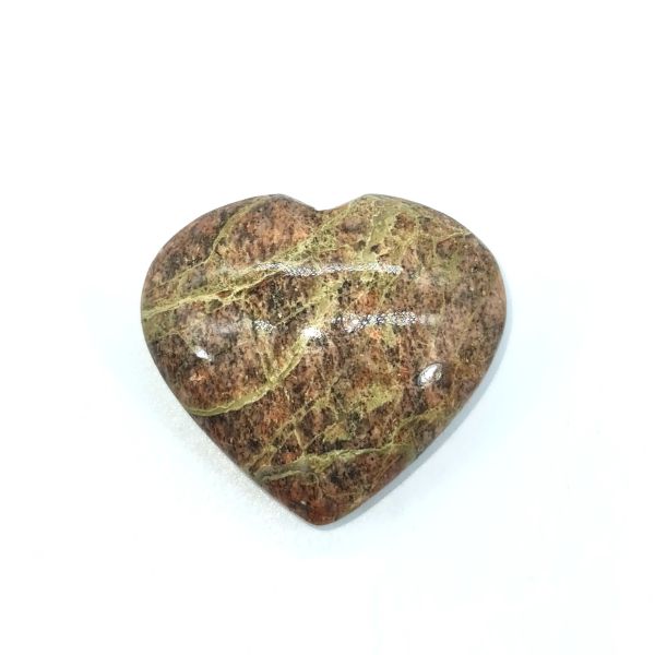 unakite heart crystal
