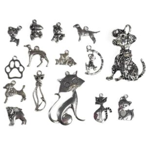 15pc dog cat chearm set