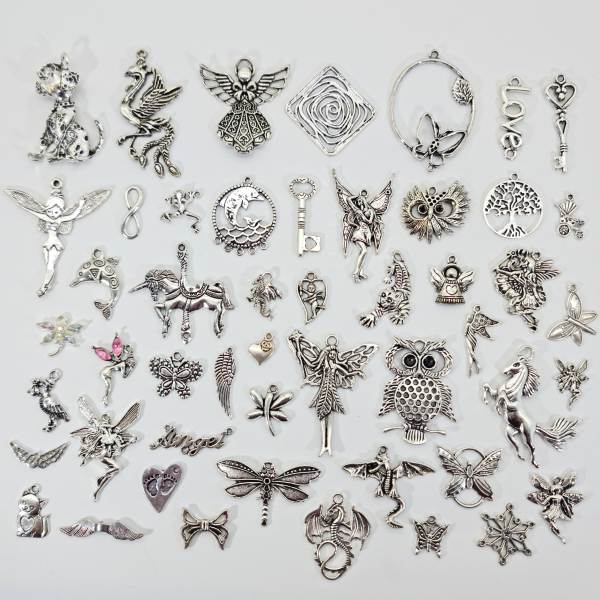 50 piece mixed charm set