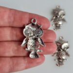 cute owl charm back
