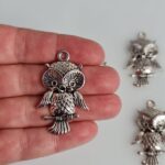 cute owl charm front