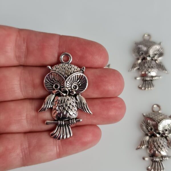 cute owl charm front
