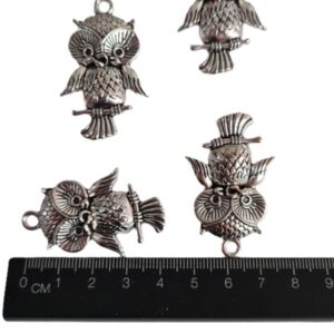 cute owl charm size guide