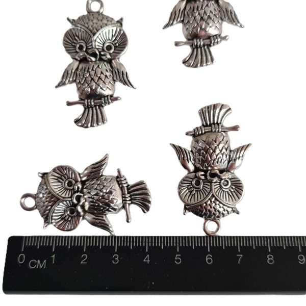 cute owl charm size guide