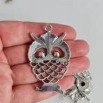 large owl charm back