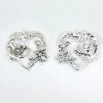 bee flower charm front and back